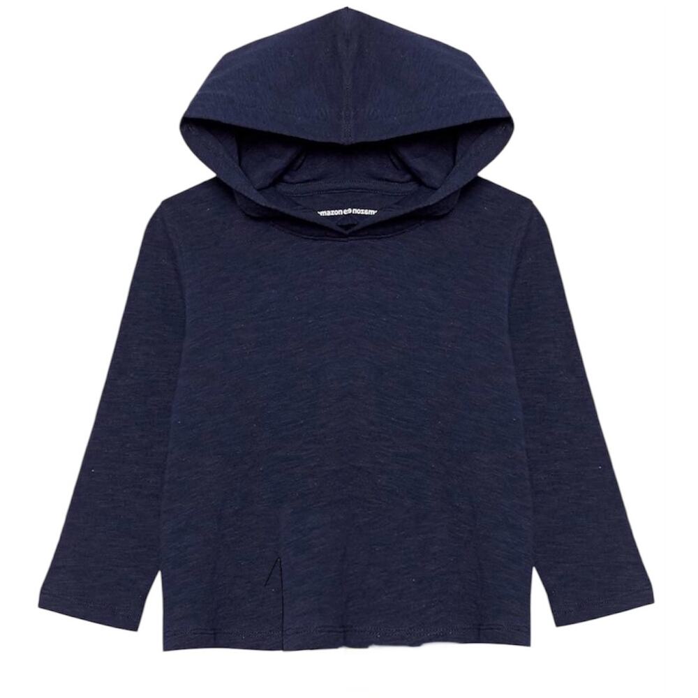 Amazon Essentials Boys Toddlers' Lightweight Long-Sleeve Hooded T-Shirt 3T Navy